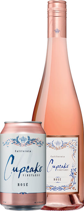 cupcake rose wine