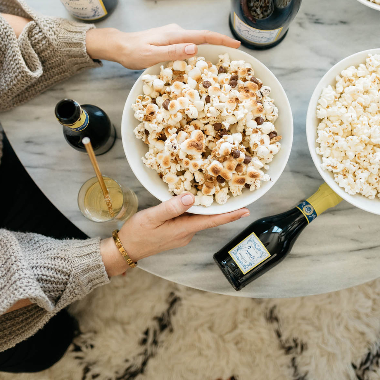 Wine & Popcorn Pairings for a Night In Cupcake Vineyards