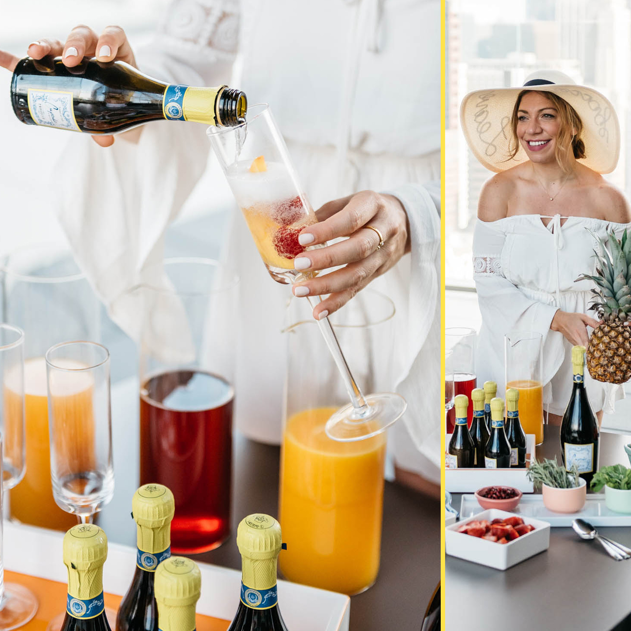 build your own mimosa bar