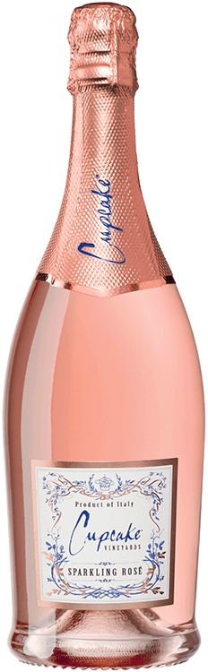 Sparkling Rosé wine bottle from Cupcake