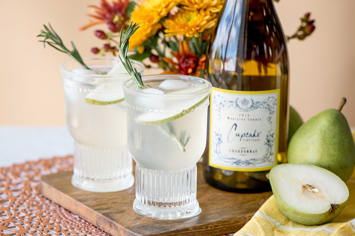 Cupcake Vineyards Rosemary Pear Fizz