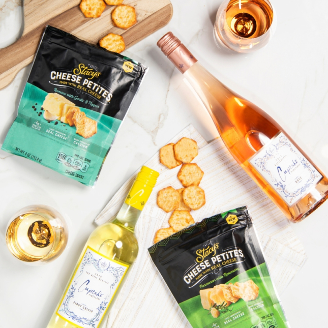 Cupcake Wine & Stacy’s Cheese Petites®