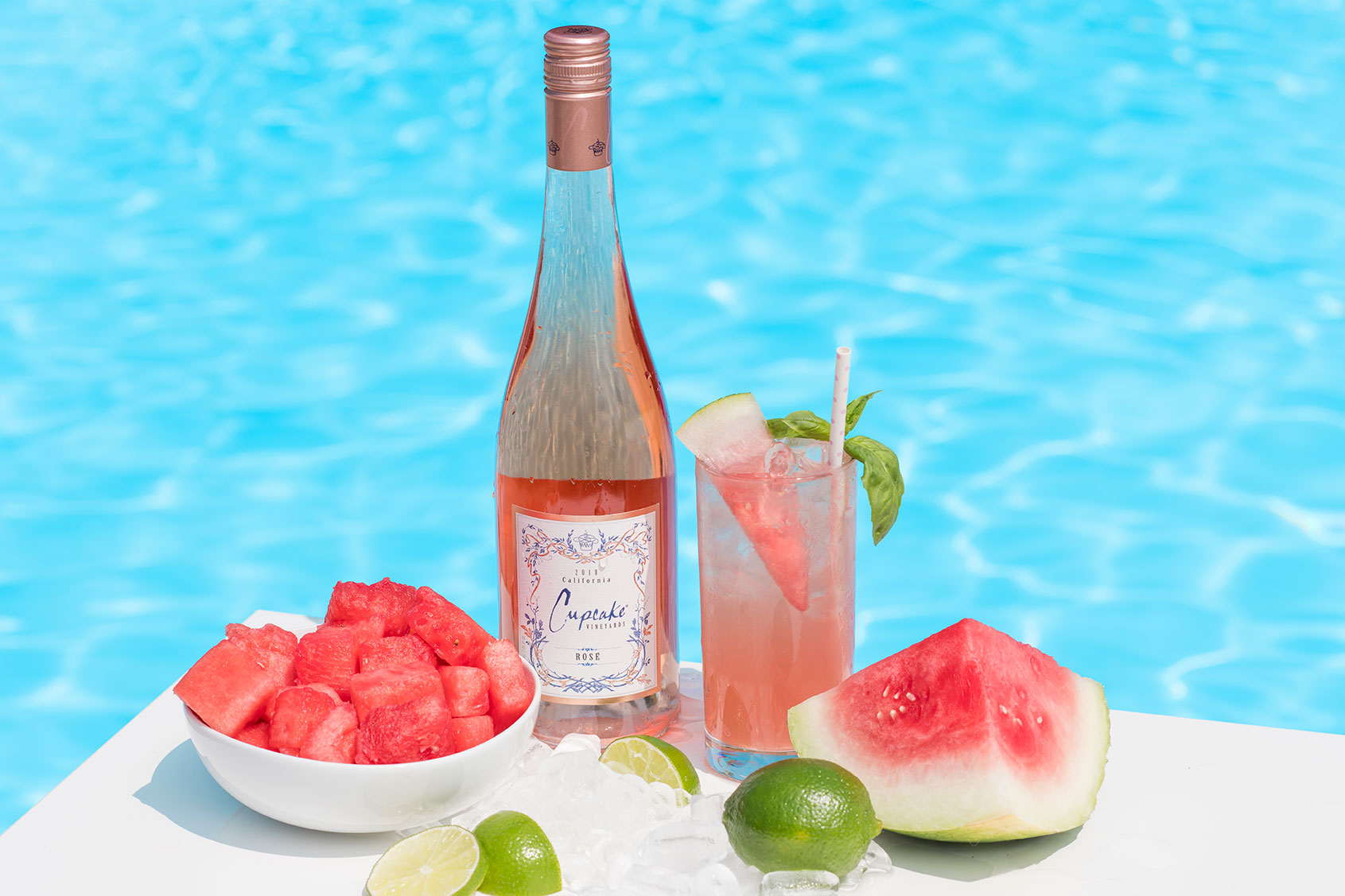 Rosé Watermelon Swizzle