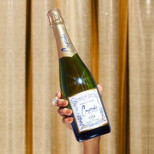 A bottle of Cupcake Cava