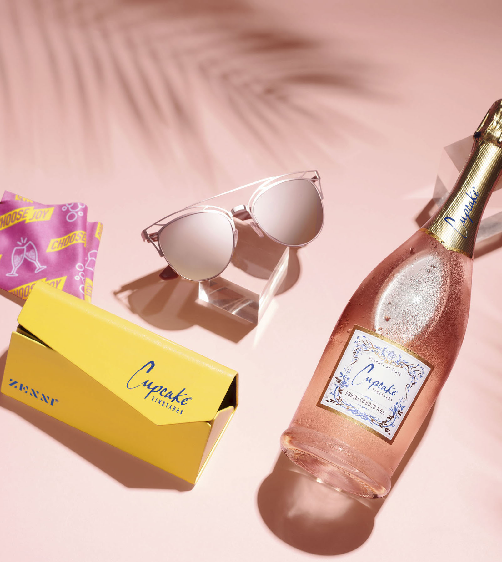 Cupcake Vineyards and Zenni sunglasses Prosecco Rose collaboration