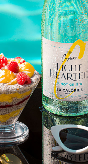 Lighthearted Pinot Grigio with Chia Seed Pudding