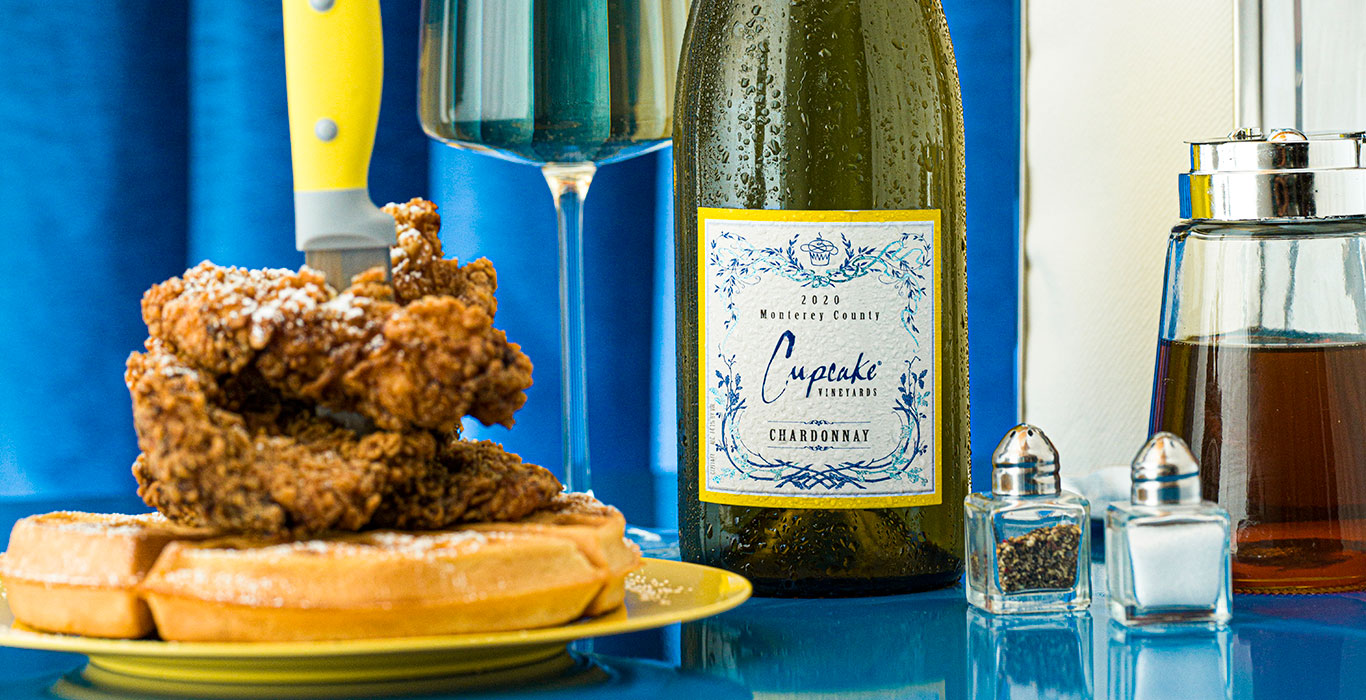 Chardonnay with Fried Chicken and Waffles